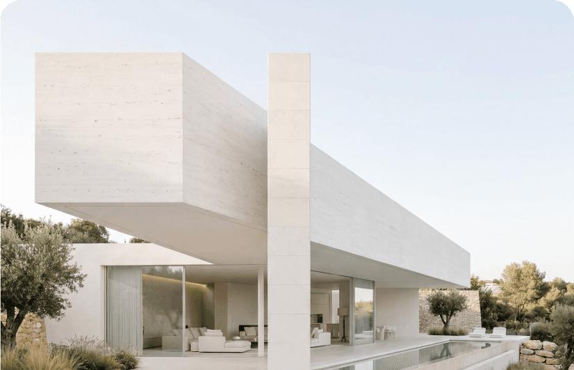 Interior courtyard of a Homelands residence